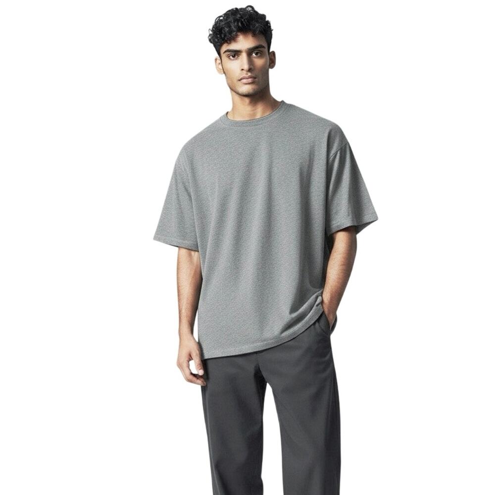 7 FOR ALL MANKIND Men’s Featherlight Heather Gray Cashmere Blend Tshirt